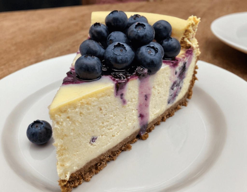 Blueberry Lemon Swirl Cheesecake