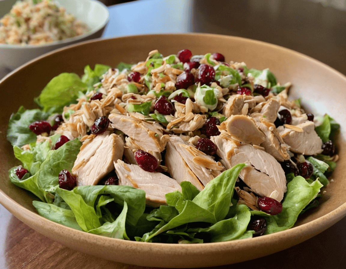 asian chicken cranberry salad