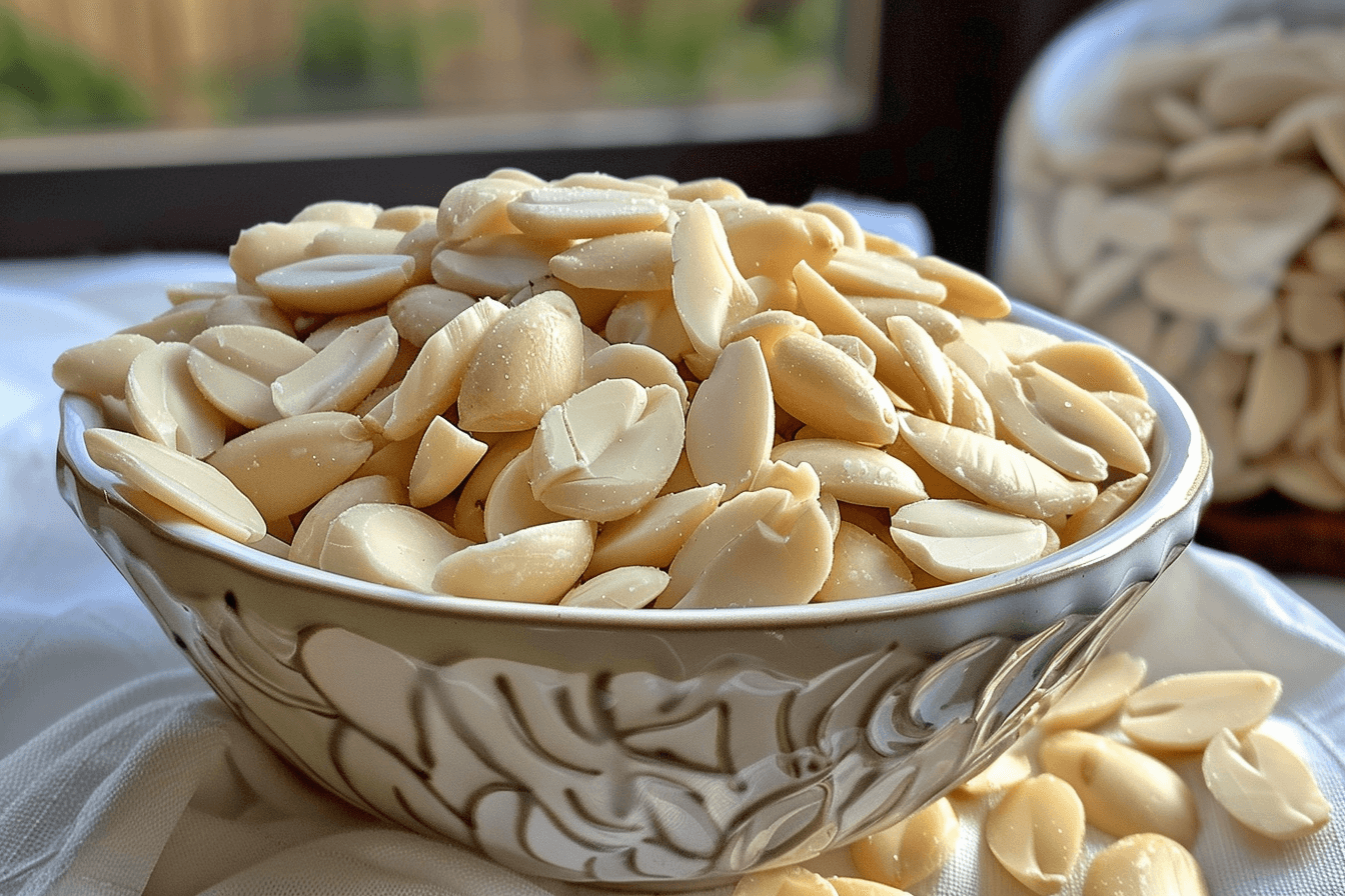 blanched almonds