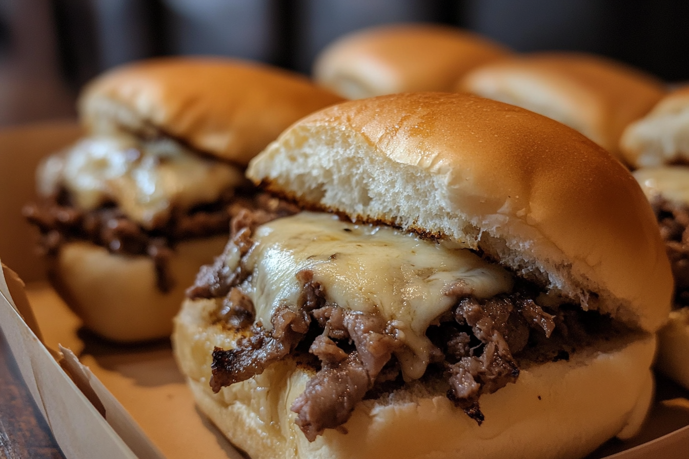 cheesesteak sliders