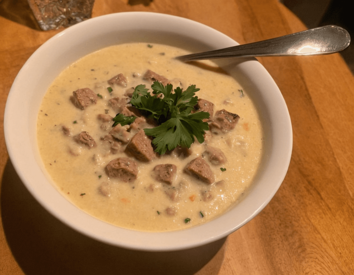 creamy parmesan italian sausage soup