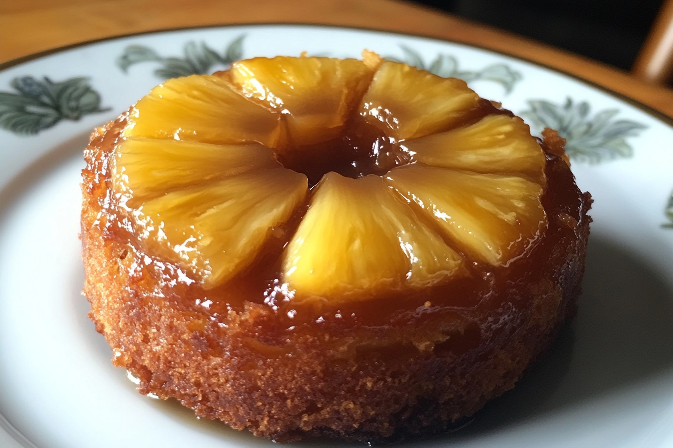 mini pineapple upside down cake