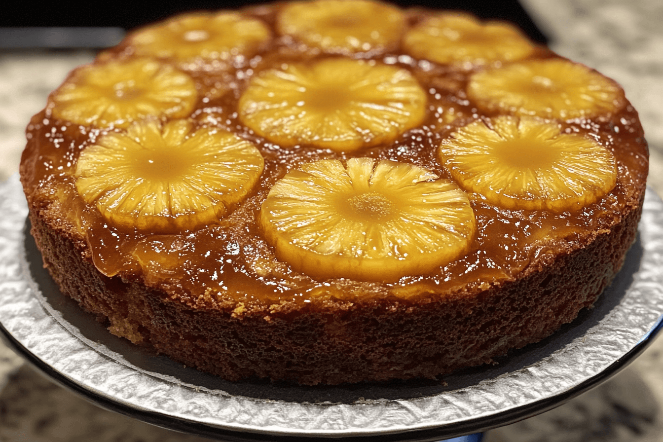 pineapple upside down cake with box mix