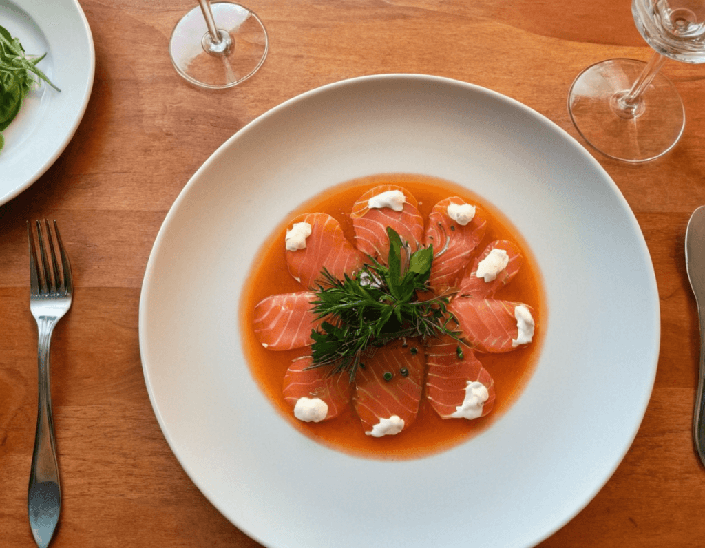 salmon carpaccio