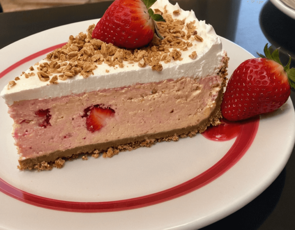 strawberry crunch cheesecake