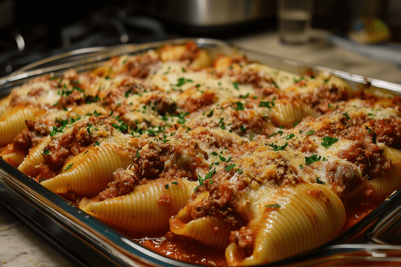 stuffed shells recipe with meat